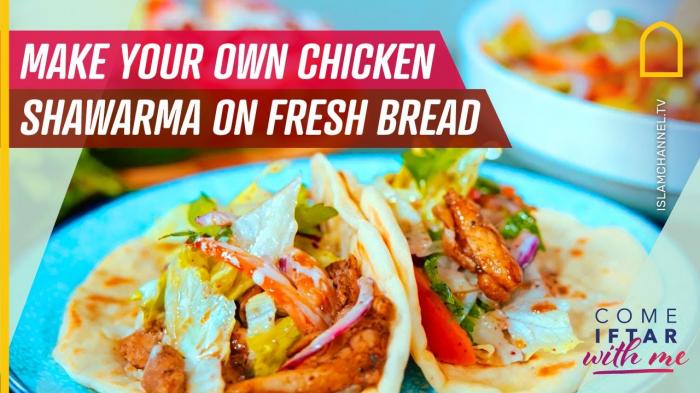 STG Episode 2: Shawarma on Homemade Flat Bread with a Spicy Pomegranate Dressing.