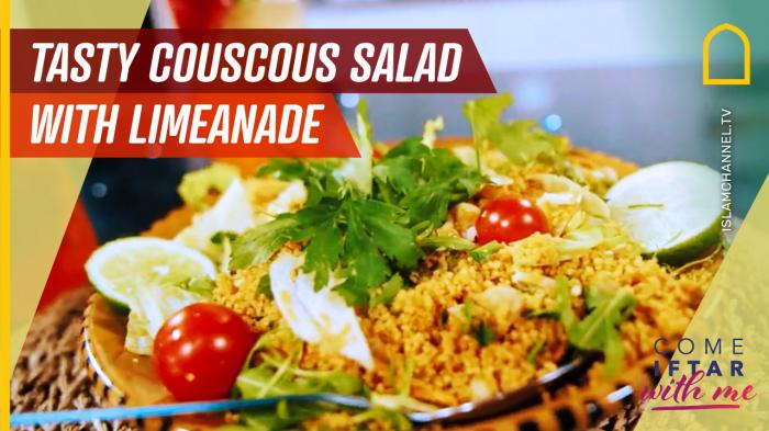 Episode 1: Couscous Salad and Strawberry Limeanade