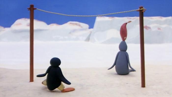 Pingu Plays Fish Tennis