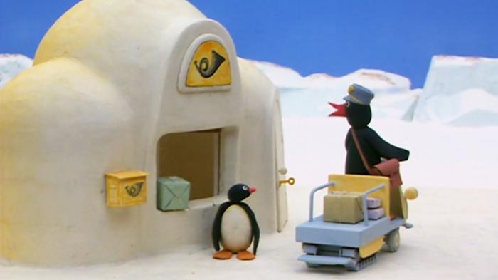 Pingu Helps to Deliver the Mail