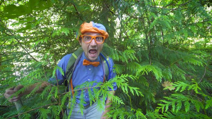 Blippi Hiking and Beach Clean Up