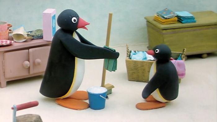 Pingu Helps Around The House