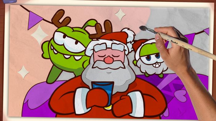 Om Nom Colors Christmas