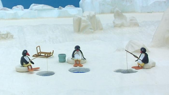 Pingu Has A Fishing Competition