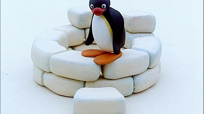 Pingu Builds A Tower