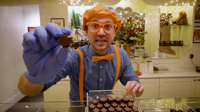 Blippi Visits a Chocolate Shop - Yummy Chocolate Surprise