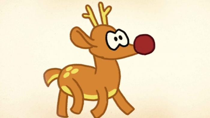 Drawing with Om Nom: How to Draw A Deer