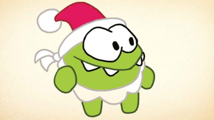 Drawing with Om Nom: How to Draw Santa Nom