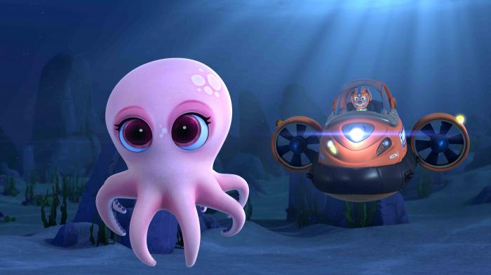 Pups Save a Mischievous Octopus