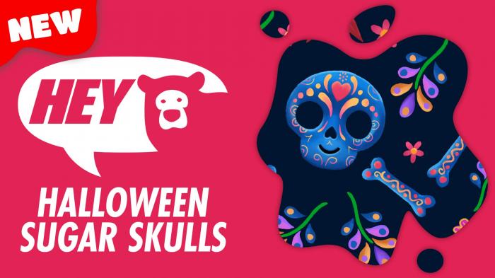 Hey Bear: Halloween Sugar Skulls