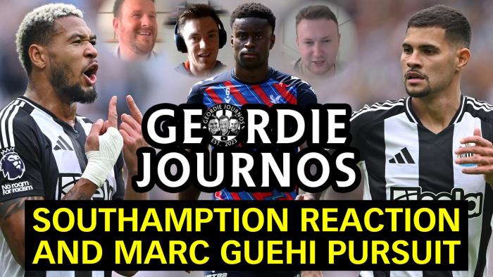 Geordie Journos: Southampton reaction and Marc Guéhi pursuit