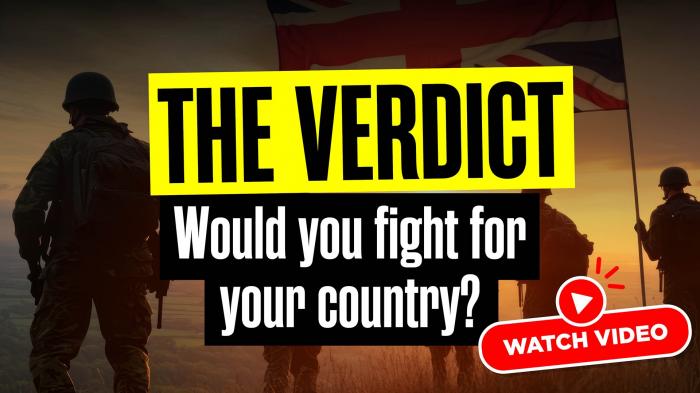 Would you fight for your country? | The Verdict