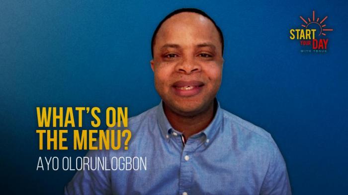 STG What's on the Menu? with Ayo Olorunlogbon